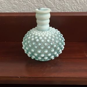 Vintage Fenton Art Glass Hobnail Flower Vase